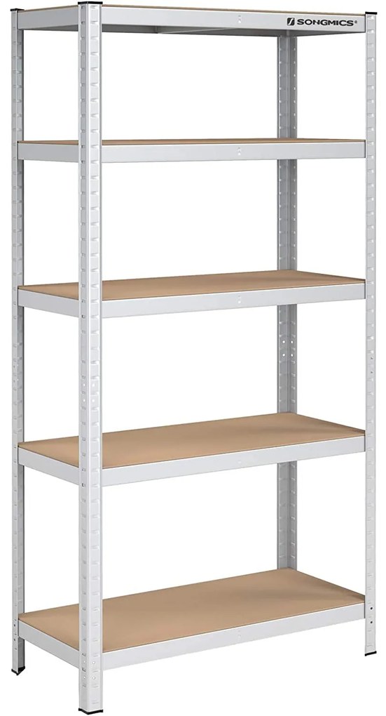 Úložný regál s vysokou nosnosťou až 875 kg, strieborná farba