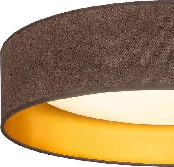 BRILAGI-LED Stropné svietidlo VELVET SIMPLE LED/36W/230V 3000K pr. 55 cm hnedé/zlaté