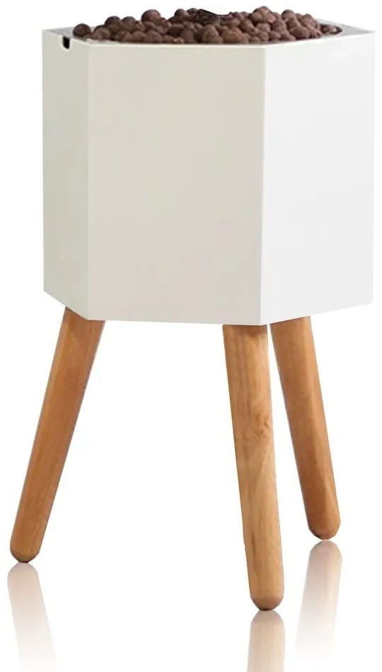 Biely samozavlažovací kvetináč Tomasucci Calla, ø 22,8 cm