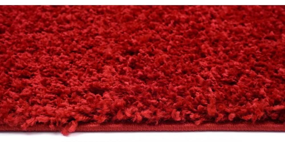 +Kusový koberec Shaggy Tokyo červený 80x200cm