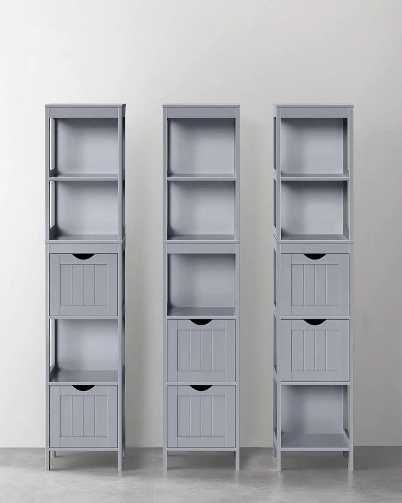 Kúpeľňová skrinka VASAGLE UMPLE sivá