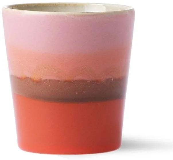 Farebný retro hrnček na kávu Mars - Ø 7,5 * 8cm / 180ml