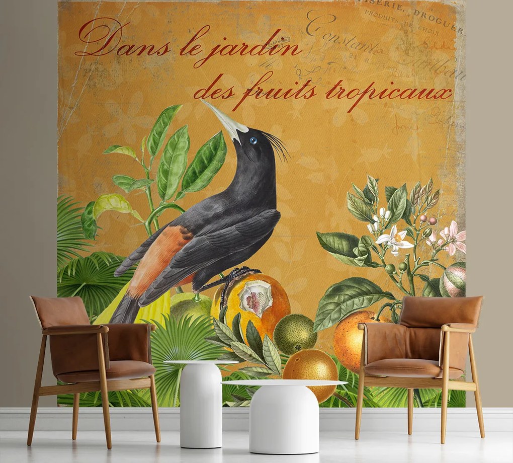 Gario Fototapeta Nápis vtákov - Andrea Haase Materiál: Vliesová, Rozmery: 200 x 200 cm