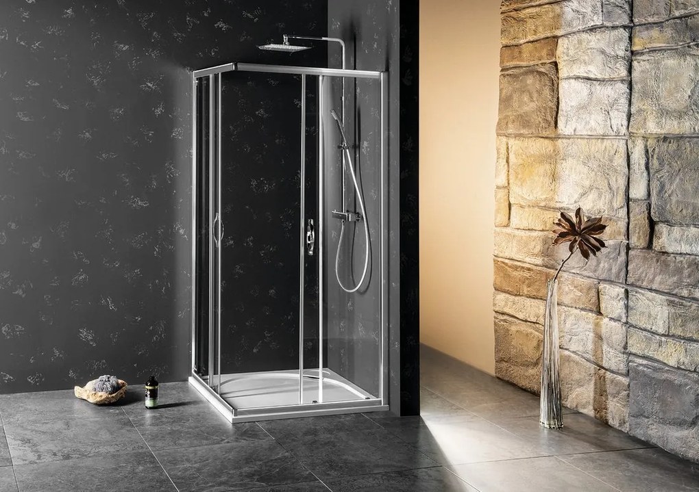Gelco Gelco, SIGMA SIMPLY obdĺžniková sprchová zástena 900x800 mm, L/P varianta, rohový vstup, GS2190GS2180