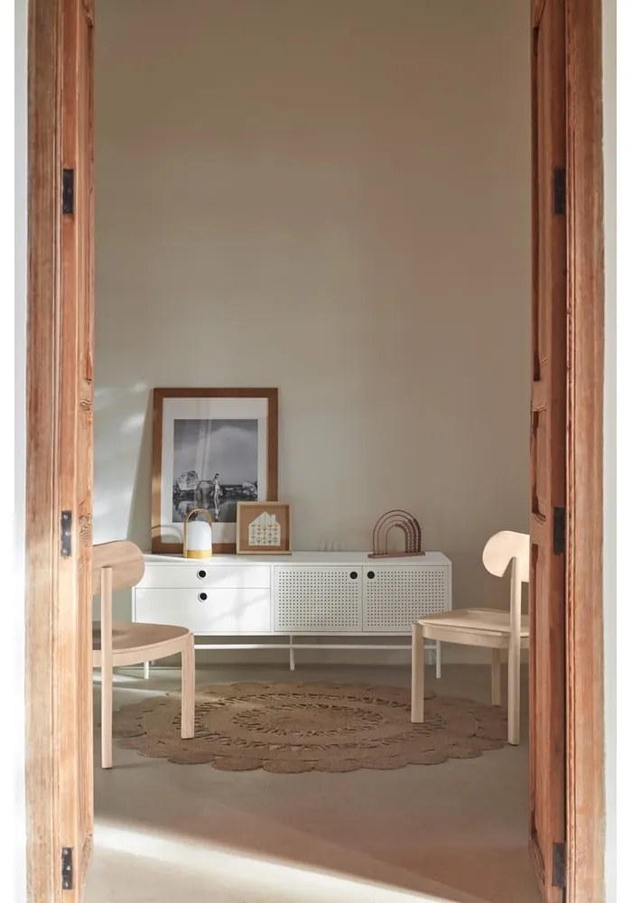 Biely TV stolík 140x52 cm Punto - Teulat