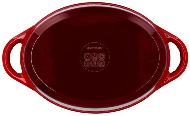 Silvercrest® Liatinový pekáč, 4,8 l (červená) (100393103)