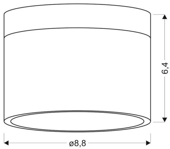 LED Bodové svietidlo TUBA LED/9W/230V biela/čierna