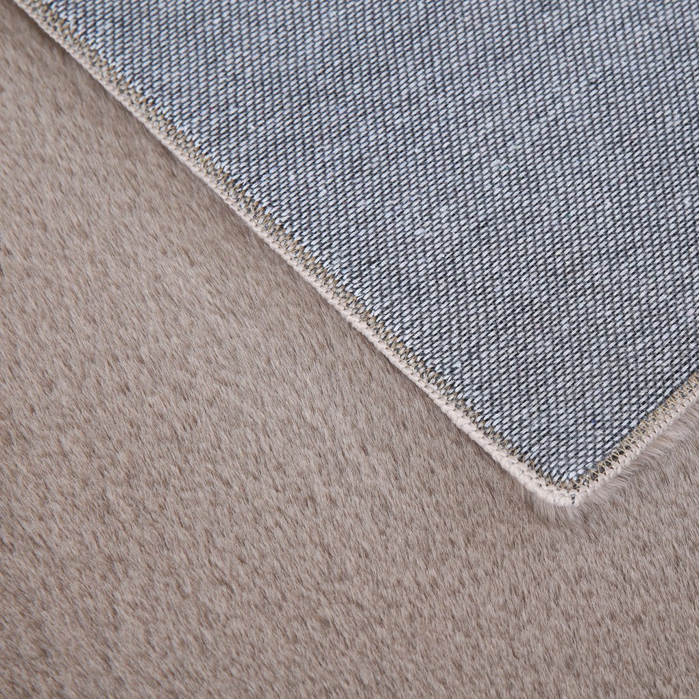 Ayyildiz, Koberec behúň Pouffy 5100 Beige, 80x250, béžová, obývacia izba