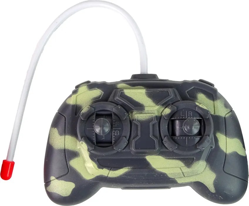 LEAN Toys Vojenský tank diaľkovo ovládaný Moro Shooting Noise