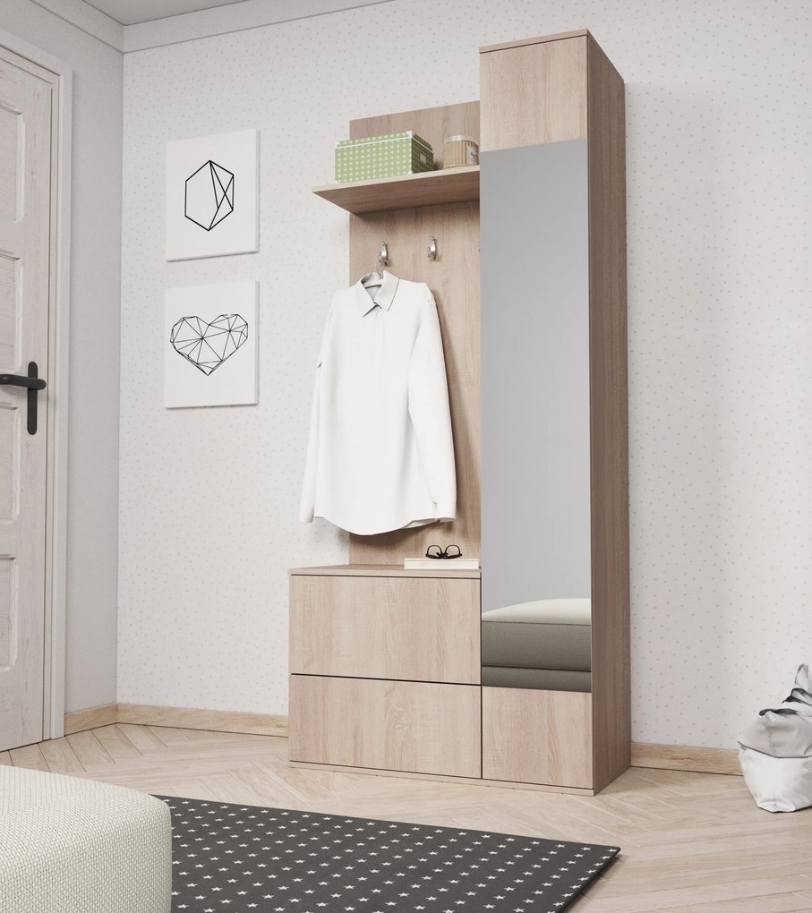Predsieňová stena Green 90 cm dub sonoma