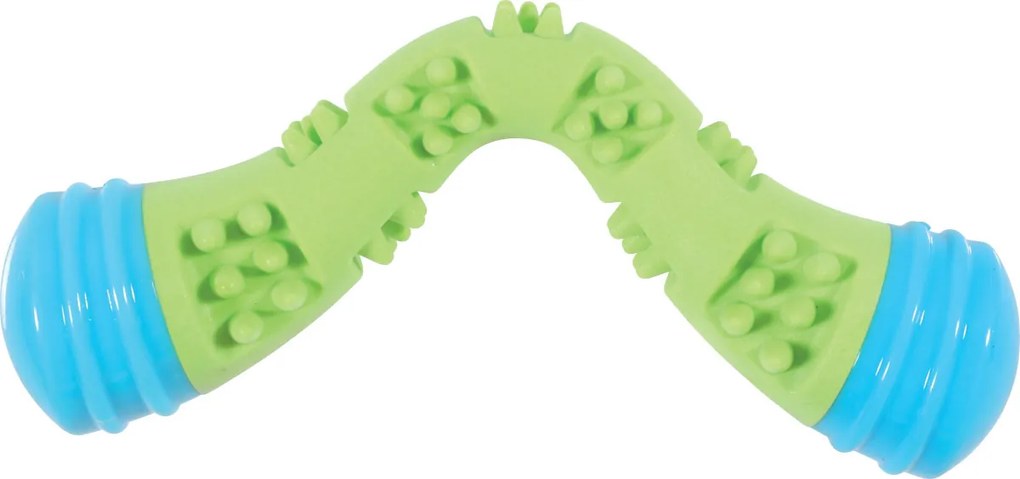Hračka pes TPR SUNSET bumerang 23cm zelená Zolux