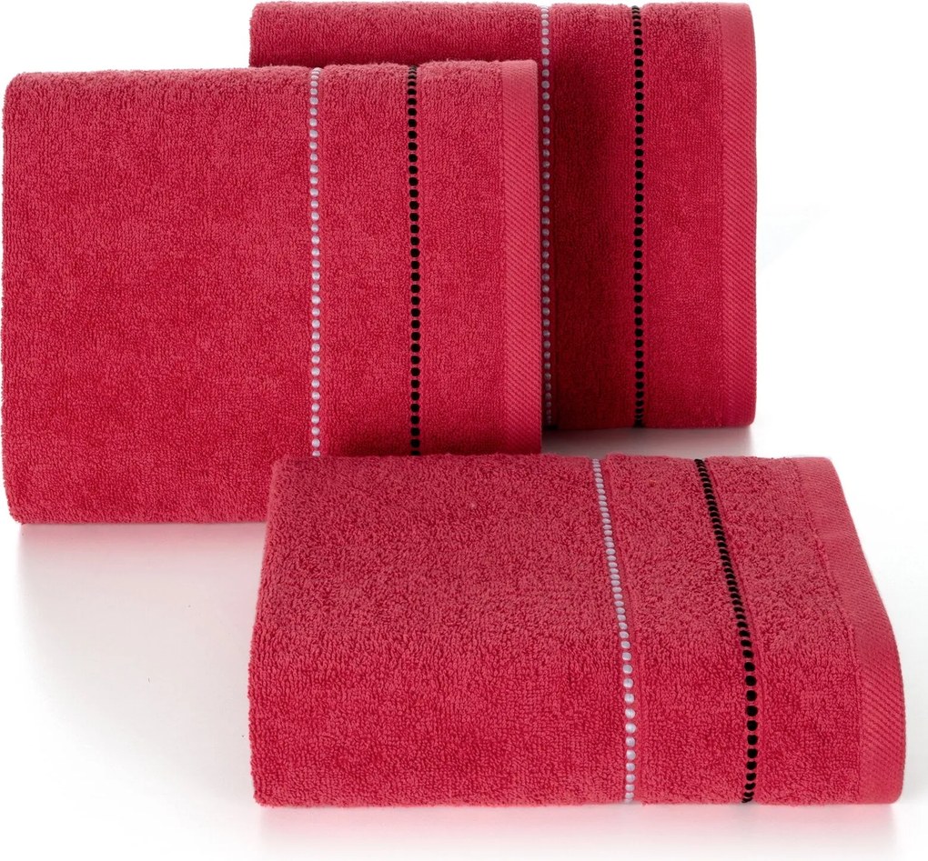 FROTÉ UTERÁK SUZI 70X140 CM ČERVENÁ