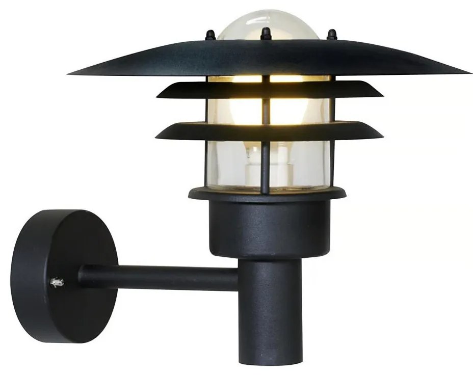 Nordlux - Vonkajšie nástenné svietidlo LONSTRUP 1xE27/60W/230V IP44 čierna