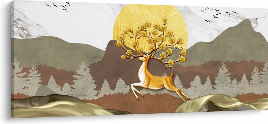 Obraz jeleňa (120x50 cm)