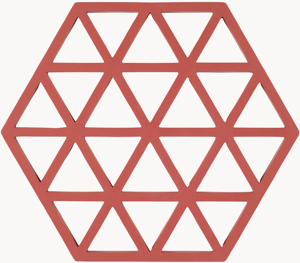 Silikónové podložky pod poháre Triangles, 6 ks