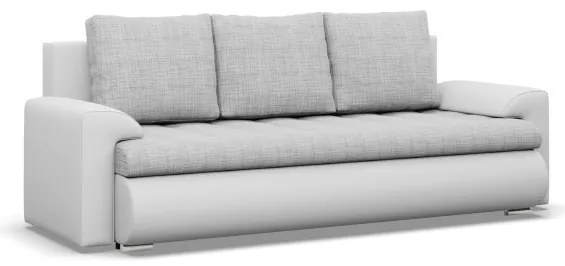 Trojmiestna rozkladacia sedačka FORESTA sivá / biela