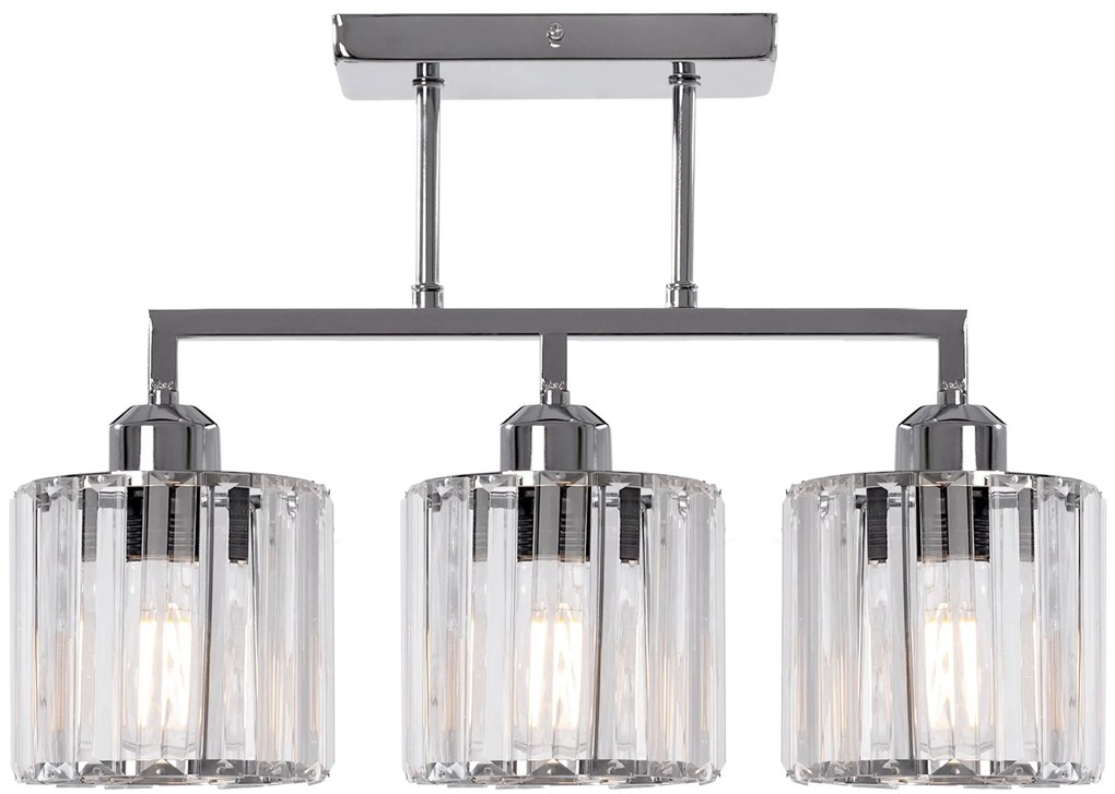 Toolight - Stropné svietidlo GLAMOUR 3xE27 392228, chrómová, OSW-09685