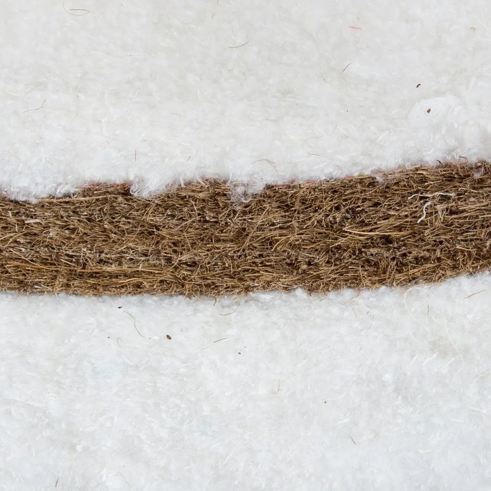 Biely stredne tvrdý futónový matrac 90x200 cm Coco Natural – Karup Design