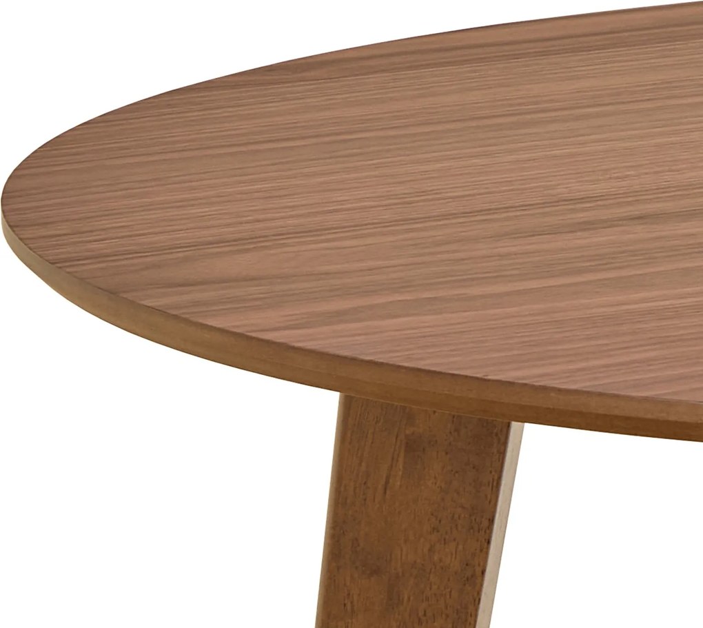 ROXY prírodný orech 90 cm - OKRÚHLY DREVENÝ STÔL DO KUCHYNE/JEDÁLNE RETRO