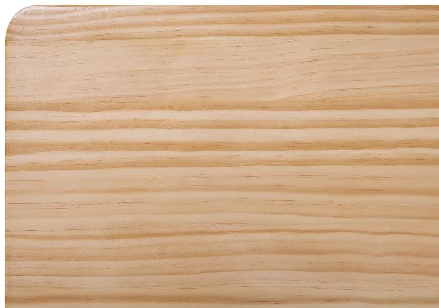 Posteľ 140x200 cm svetlé drevo ROYAN Beliani