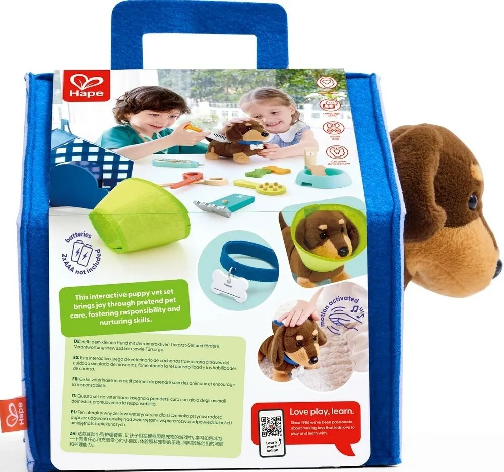 Hape Súprava veterinára - starostlivosť o šteniatko