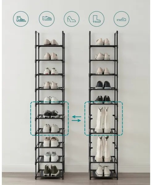 Botník ALVORO čierny