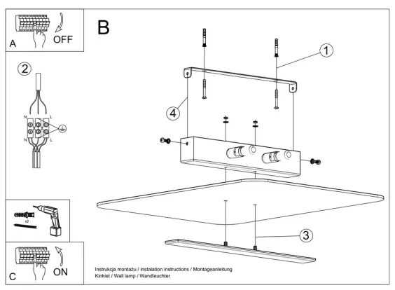 Sollux SL.1007 - Stropné svietidlo AZALIA 2xG9/40W/230V