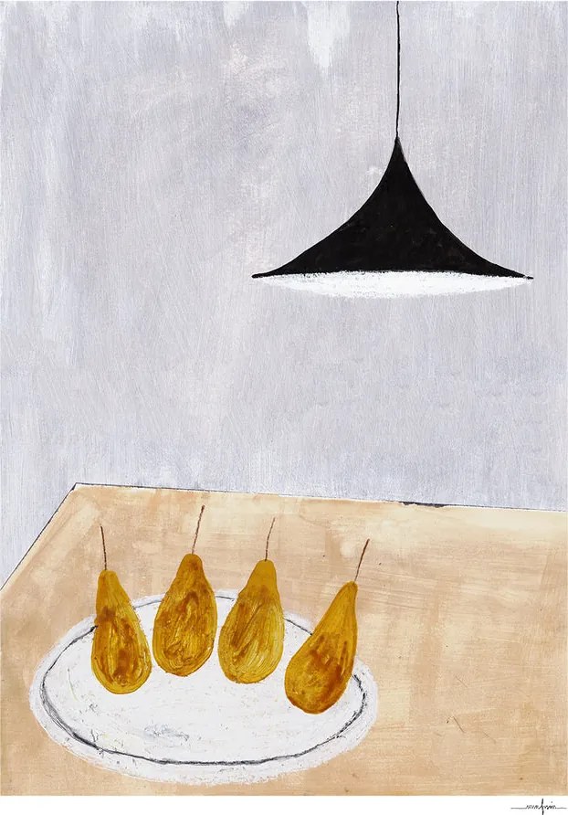 The Poster Club Plagát Pears by Ana Frois 70x100