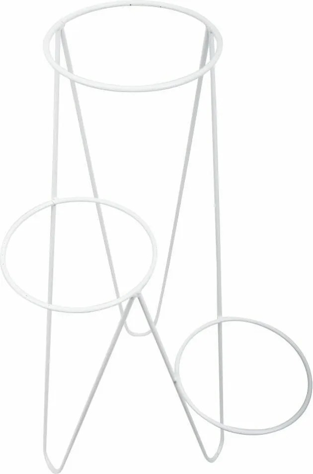 STOJAN NA KVETINÁČ TRIPOD 95X45X24 CM BIELA