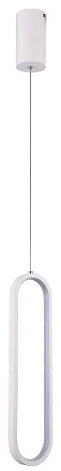 LED Luster na lanku LED/13W/230V 3000K biela