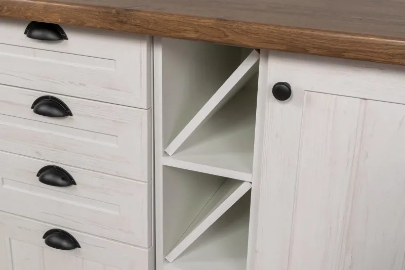 Kuchynská linka PROVENCE  160, sosna andersen / dub Lancelot