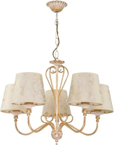 Brilagi - Luster na reťazi SONIA 5xE27/15W/230V pr. 64 cm krémová/patina