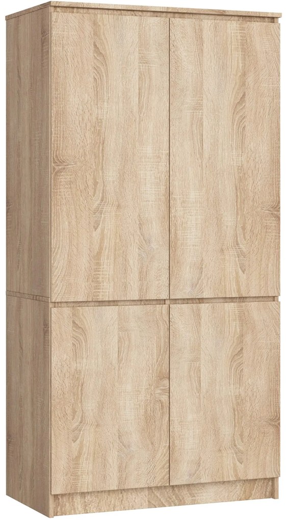 Šatní skříň CLP S90/4D dub sonoma