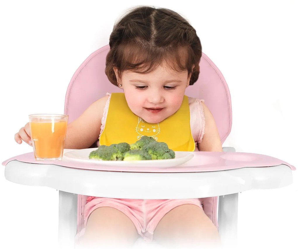 Podnos Ricokids Sinco na vysokú stoličku - ružový