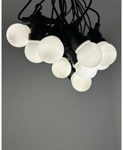 LED vonkajšia dekoratívna reťaz 10xLED/0,36W/230V 4,5 m IP44 čierna