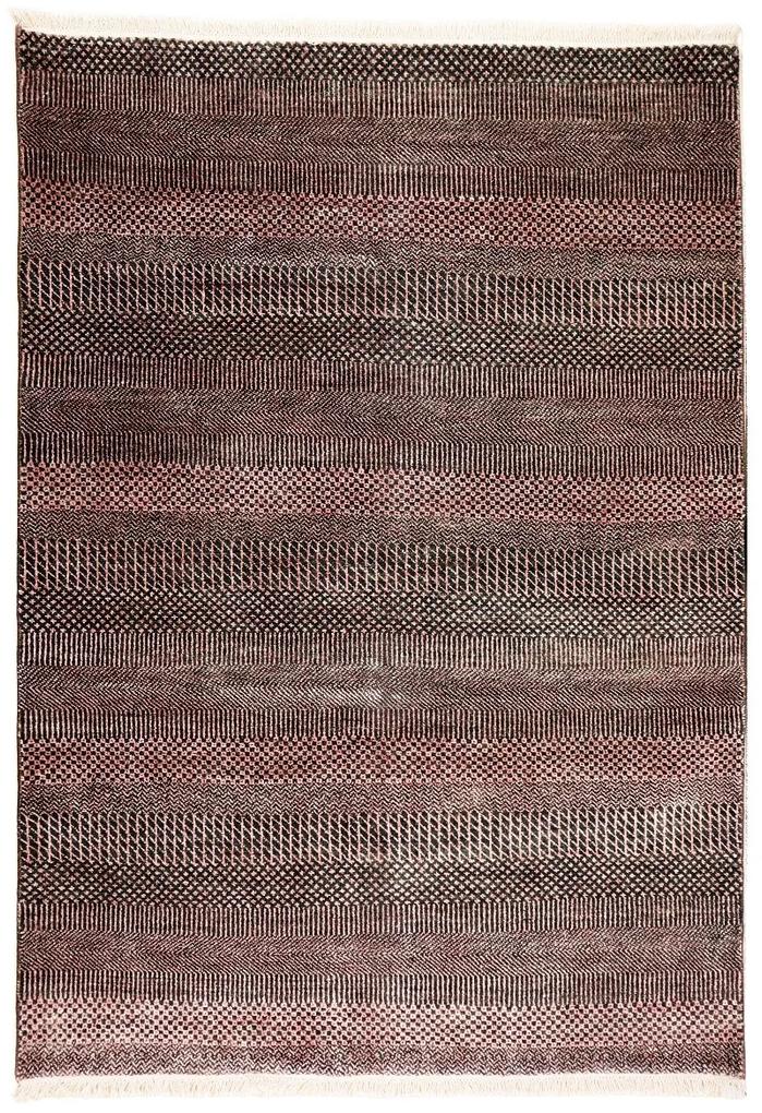 Diamond Carpets koberce Ručne viazaný kusový koberec Diamond DC-MCN Black / rust - 180x275 cm