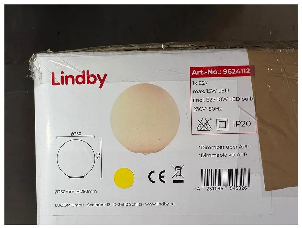 Lindby Lindby - LED Stolná lampa RHONA 1xE27/10W/230V LW0344