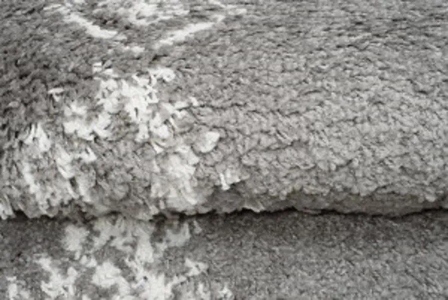 TA Koberec G939B TMAVO ŠEDÁ/KRÉMOVÁ BOHO Rozmer: 100x400 cm