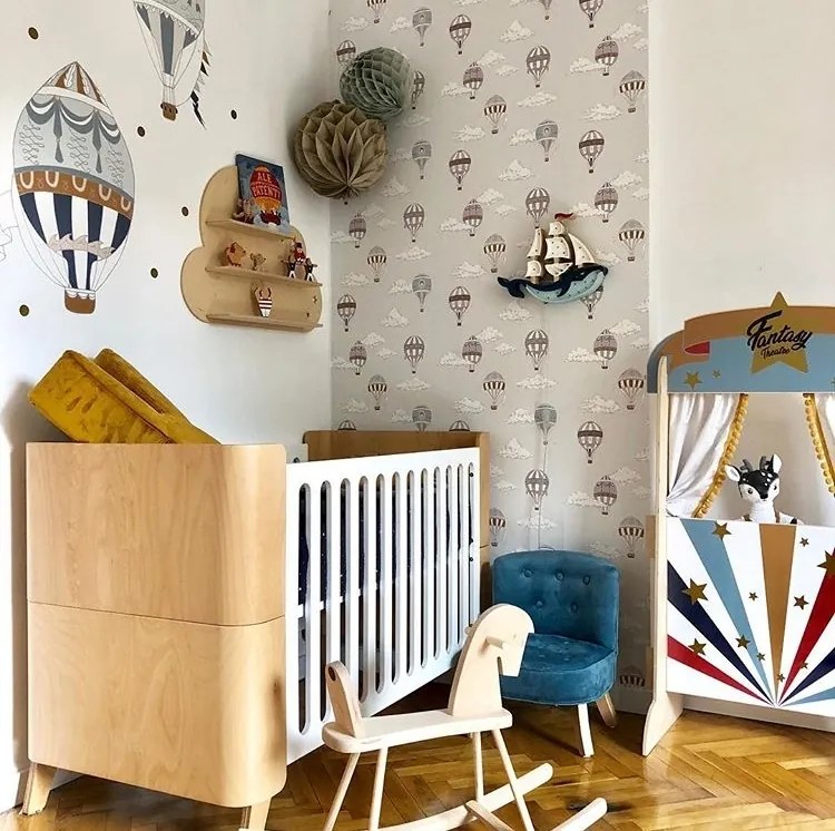 Bellamy Detská postieľka HOPPA 70 x 140 cm s úložným boxom