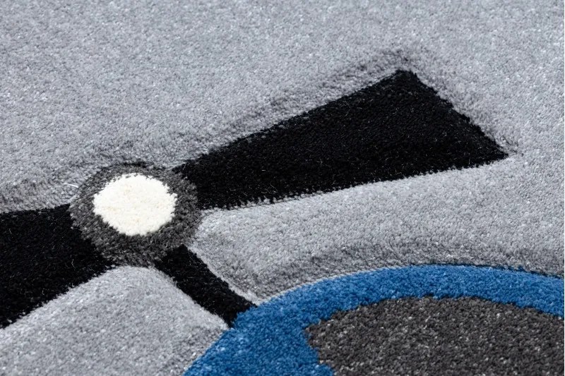 Dywany Łuszczów, Detský kusový koberec Petit Toys cars grey, 120x170, šedá, detská izba