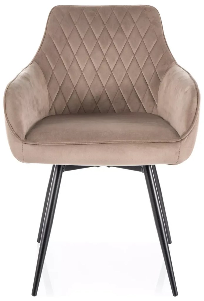 Jedálenská stolička MARLO VELVET béžová
