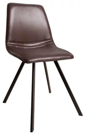 Dizajnová stolička Amsterdam hnedá