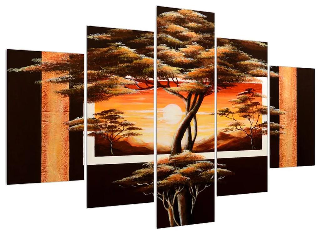 Obraz stromu v savane (150x105 cm)