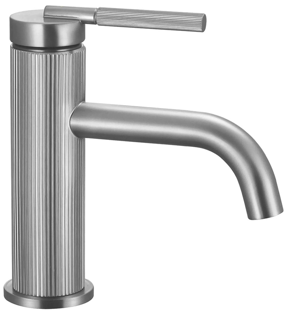 Rea Argon, umývadlová batéria h-165, brúsená oceľ, REA-B6449