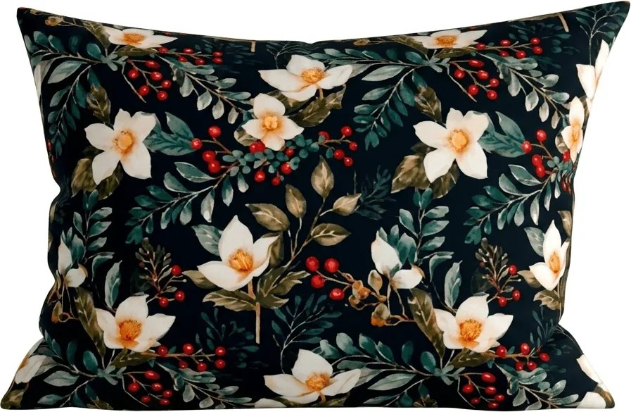 Obliečka na vankúš z mikrovlákna WINTER MAGNOLIA 50x70 cm, farebný