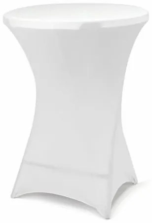 Poťah pre vysoký stôl - elastický, biely 80 x 80 x 110 cm
