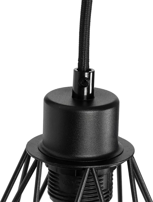 Inteligentné nástenné svietidlo čierne s drevom vrátane WiFi A60 - Chon