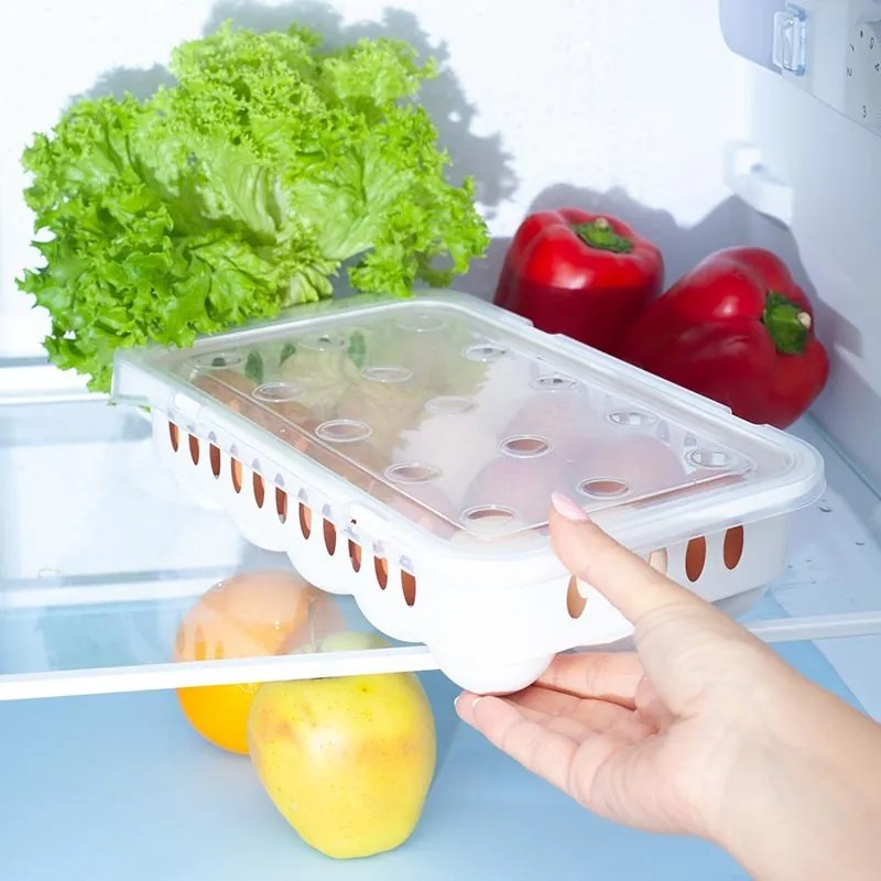 Arte Regal Box na vajíčka, obal na 15 ks vajec, biely WAPPA