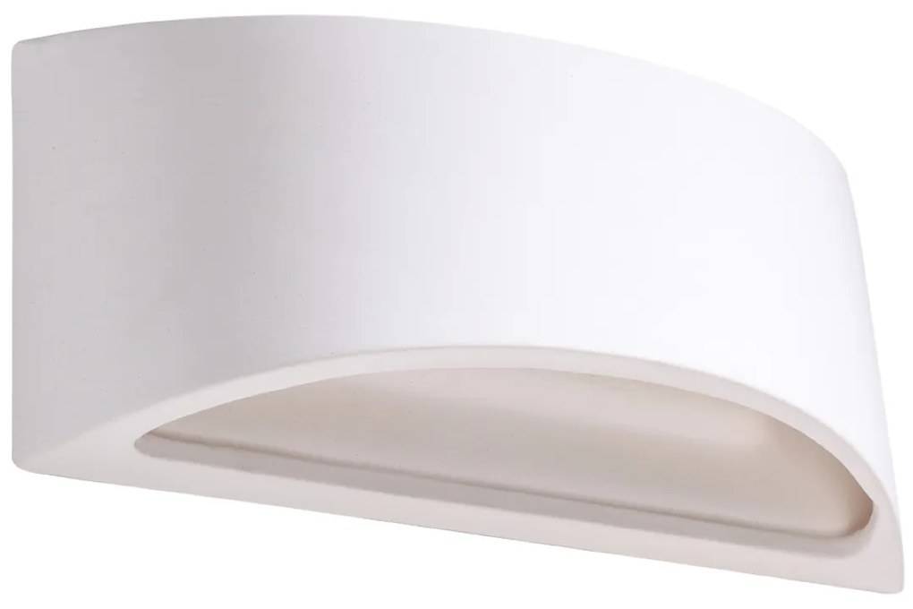 Nástenné svietidlo Vixen, 1x biele keramické tienidlo