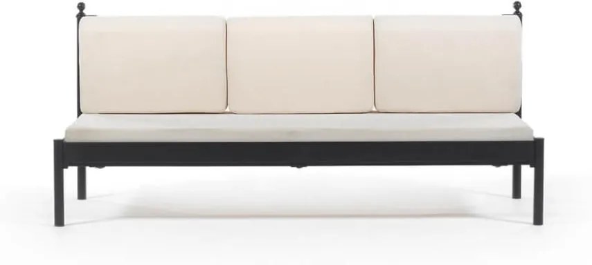 Béžová trojmiestna vonkajšia sedačka Mitas, 76 × 209 cm